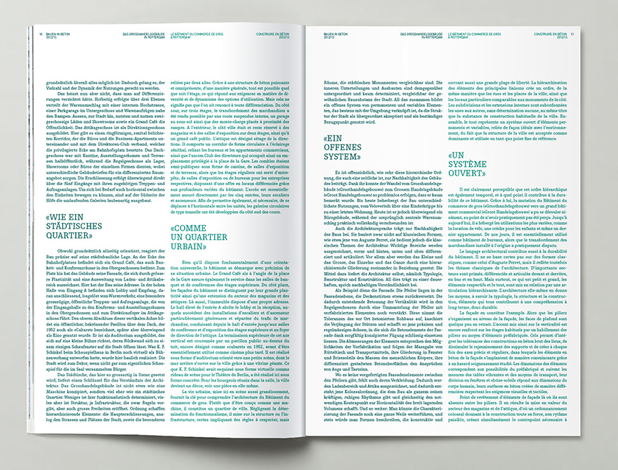 Bossard Wettstein Project - Betonsuisse - Print-Publikation 12/13