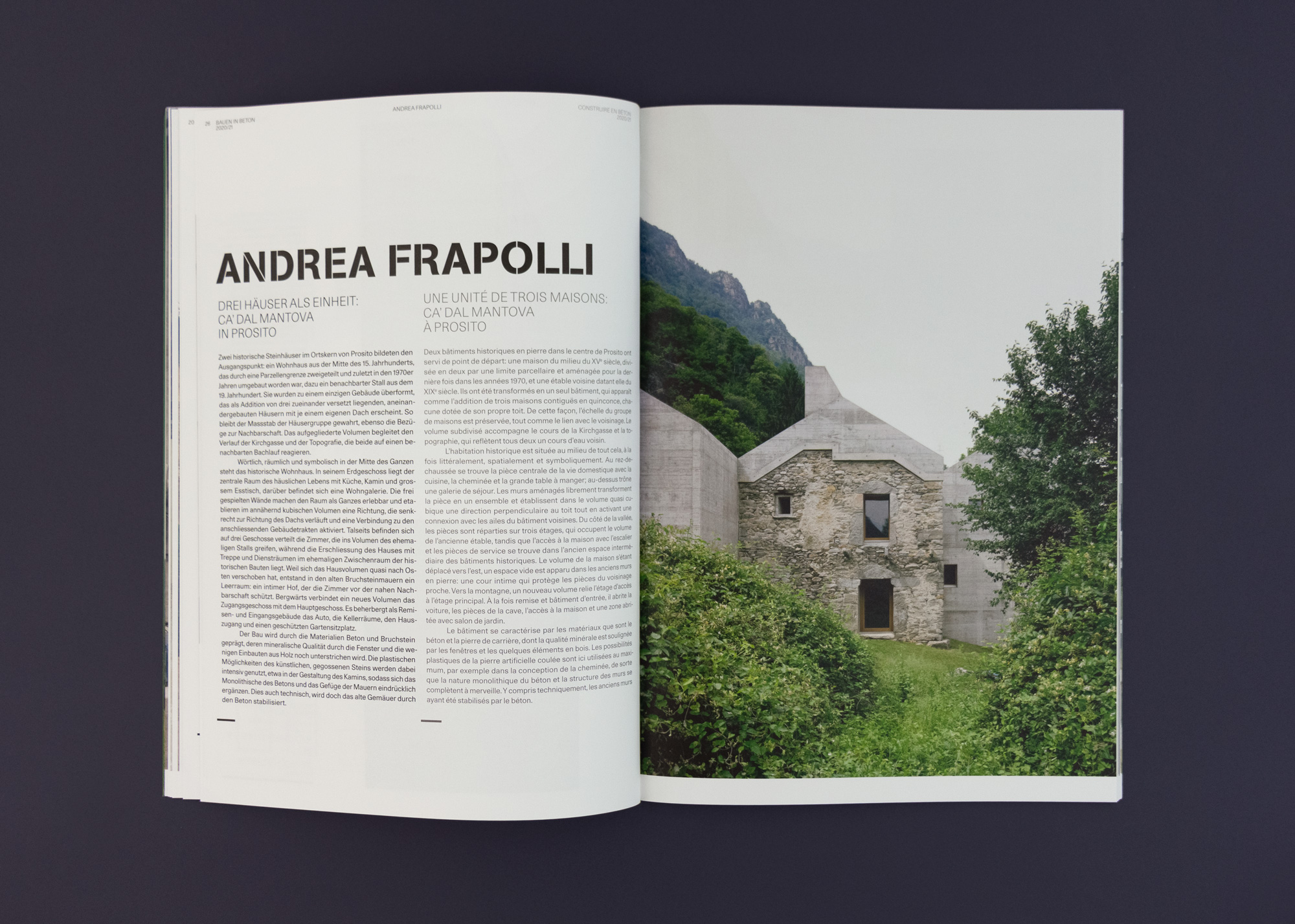 Bossard Wettstein Project - Betonsuisse - Print-Publikation