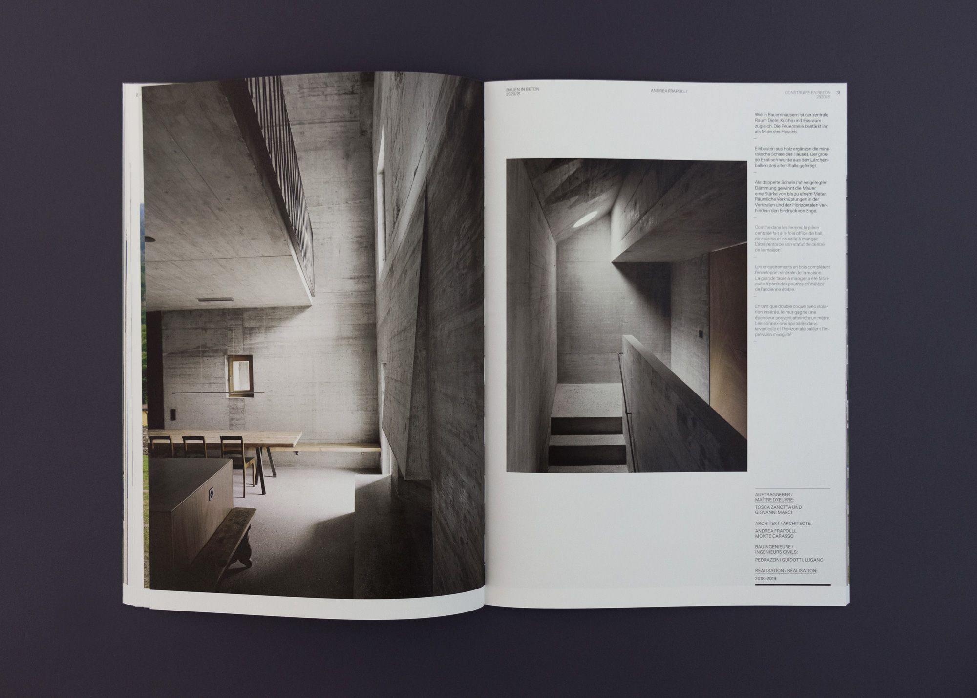 Bossard Wettstein Project - Betonsuisse - Print-Publikation