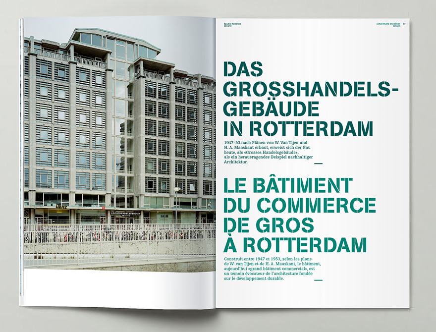 Bossard Wettstein Project - Betonsuisse - Print-Publikation