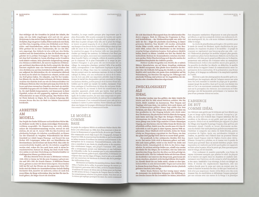 Bossard Wettstein Project - Betonsuisse - Print-Publikation 14/15
