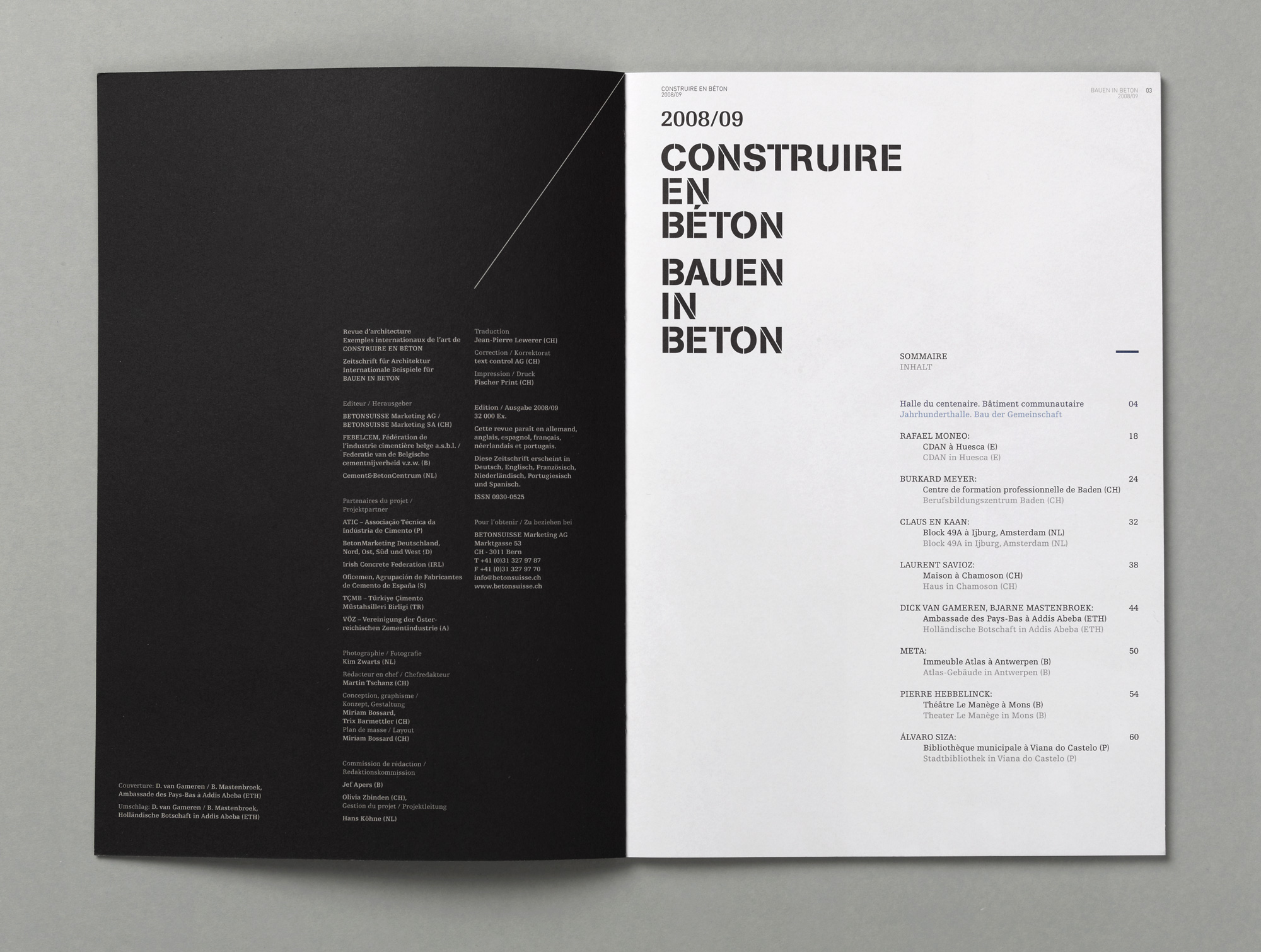 Bossard Wettstein Project - Betonsuisse - Print-Publikation 08/09