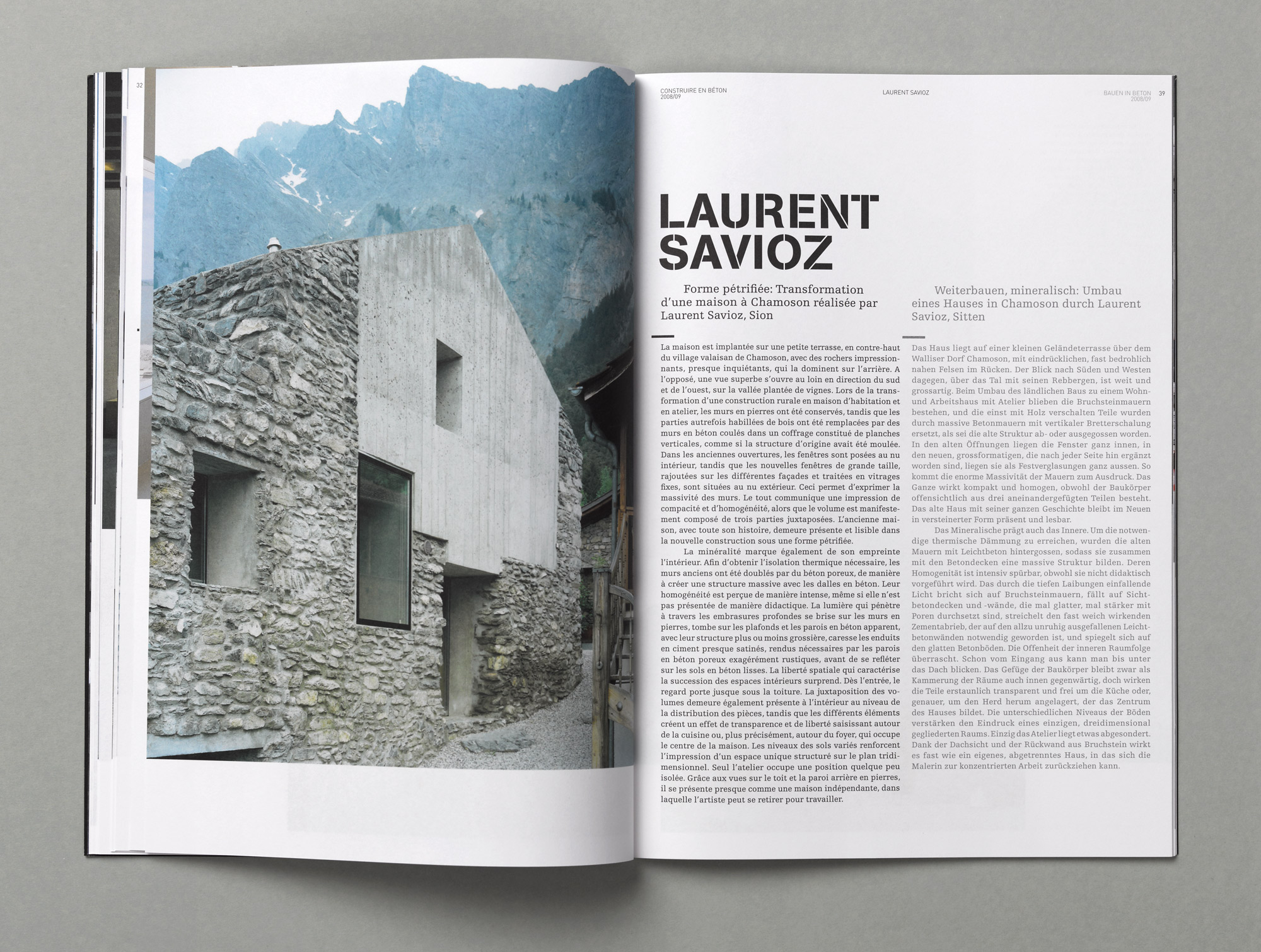 Bossard Wettstein Project - Betonsuisse - Print-Publikation