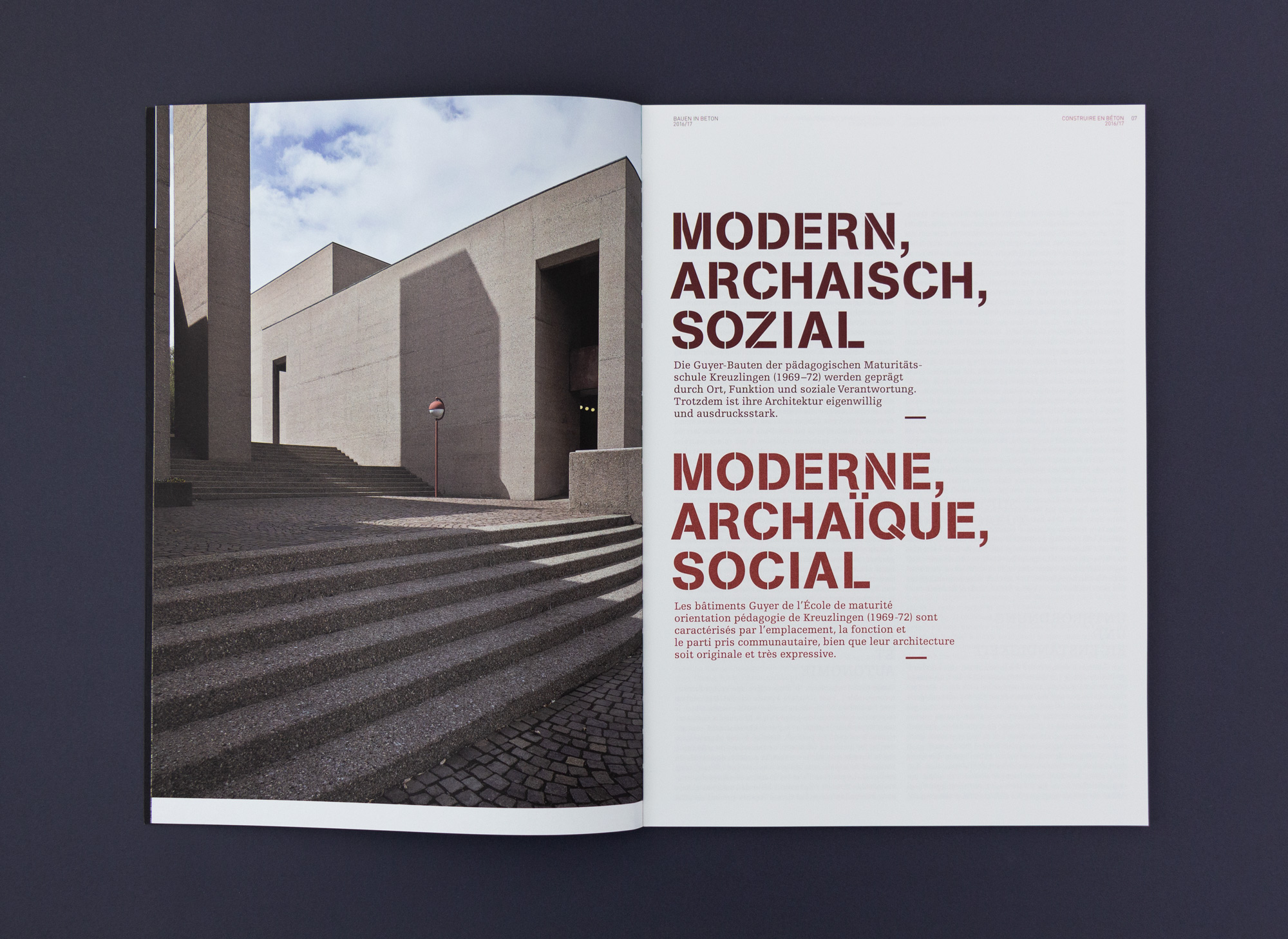 Bossard Wettstein Project - Betonsuisse - Print-Publikation