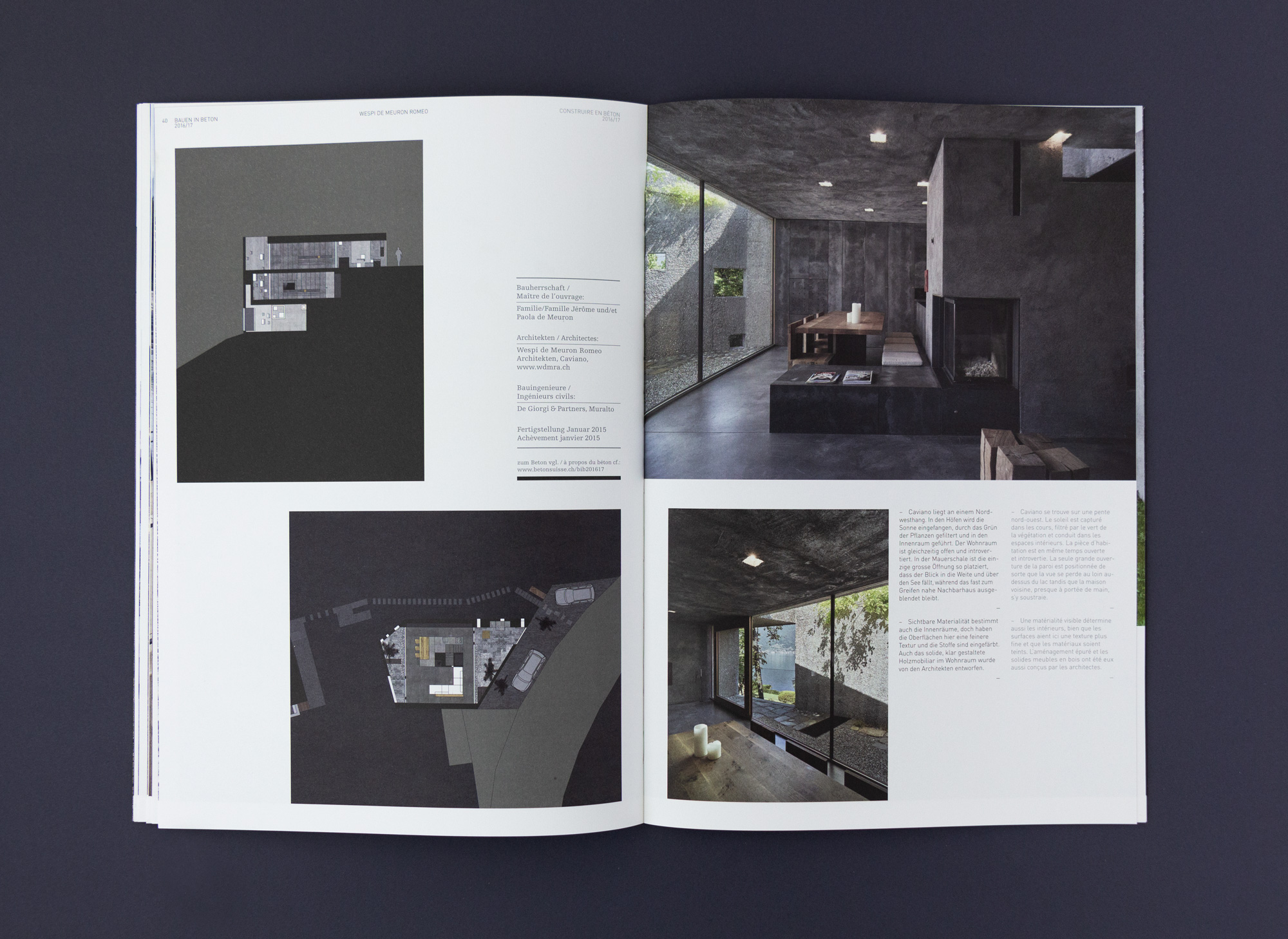 Bossard Wettstein Project - Betonsuisse - Print-Publikation