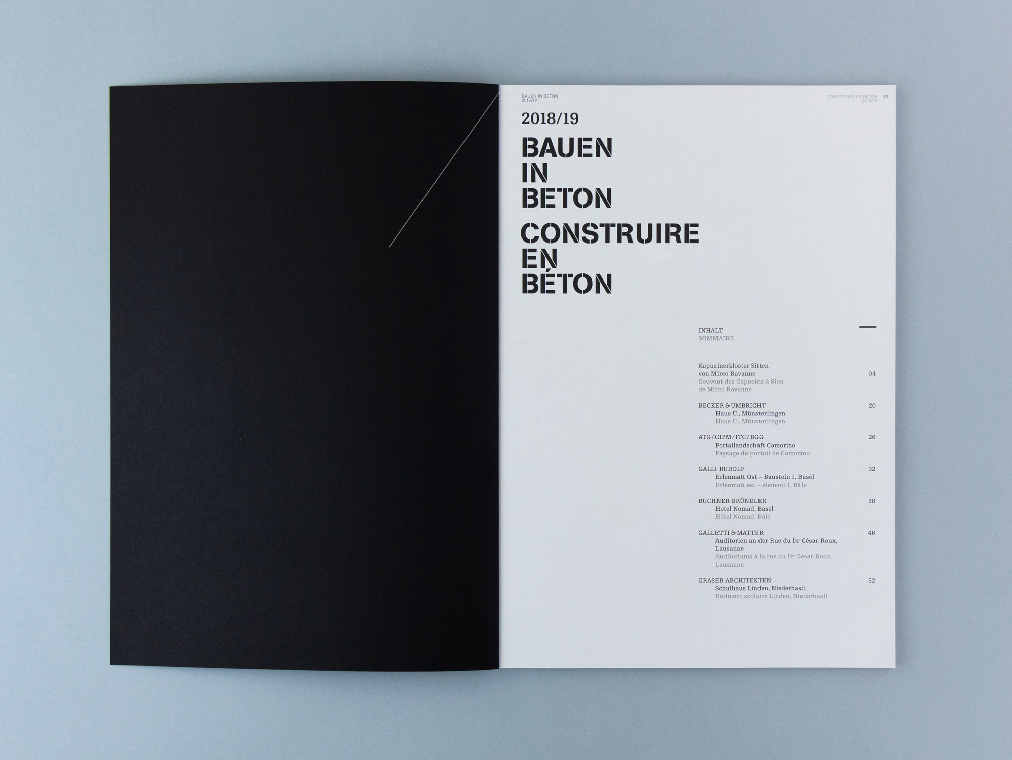Bossard Wettstein Project - Betonsuisse - Print-Publikation