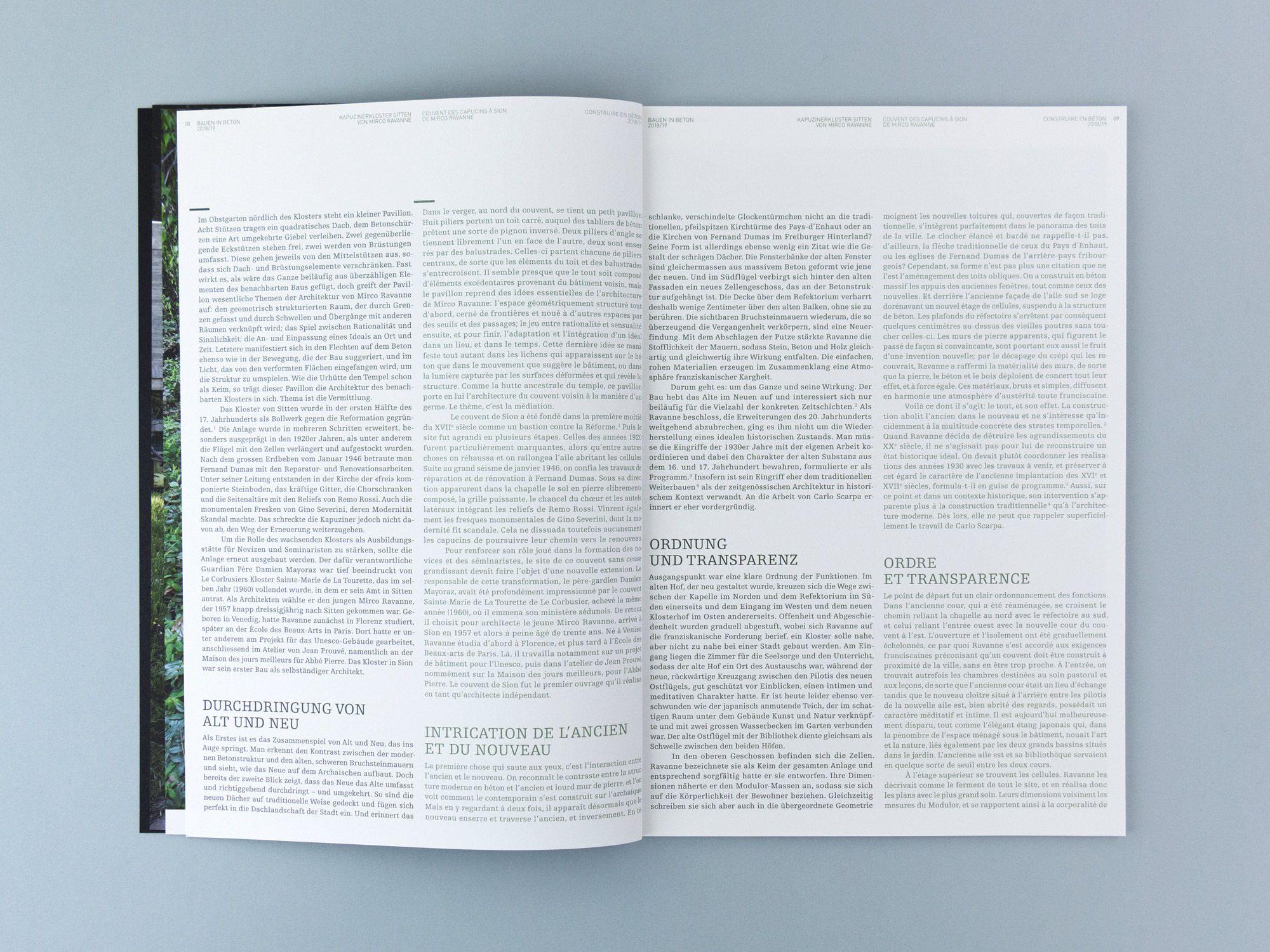 Bossard Wettstein Project - Betonsuisse - Print-Publikation