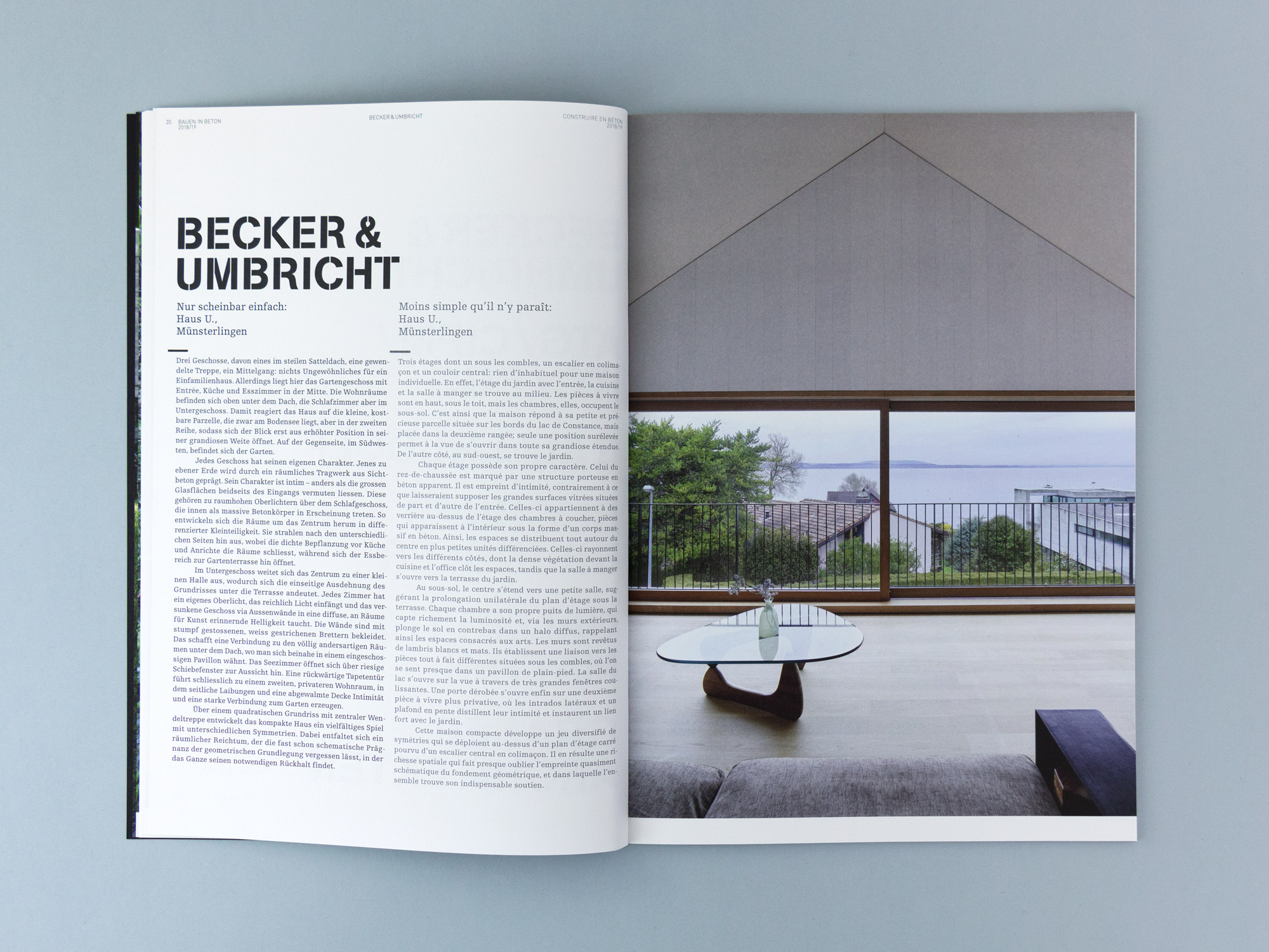 Bossard Wettstein Project - Betonsuisse - Print-Publikation 18/19