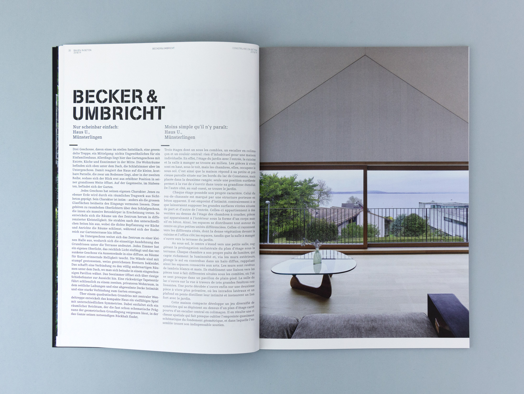 Bossard Wettstein Project - Betonsuisse - Print-Publikation