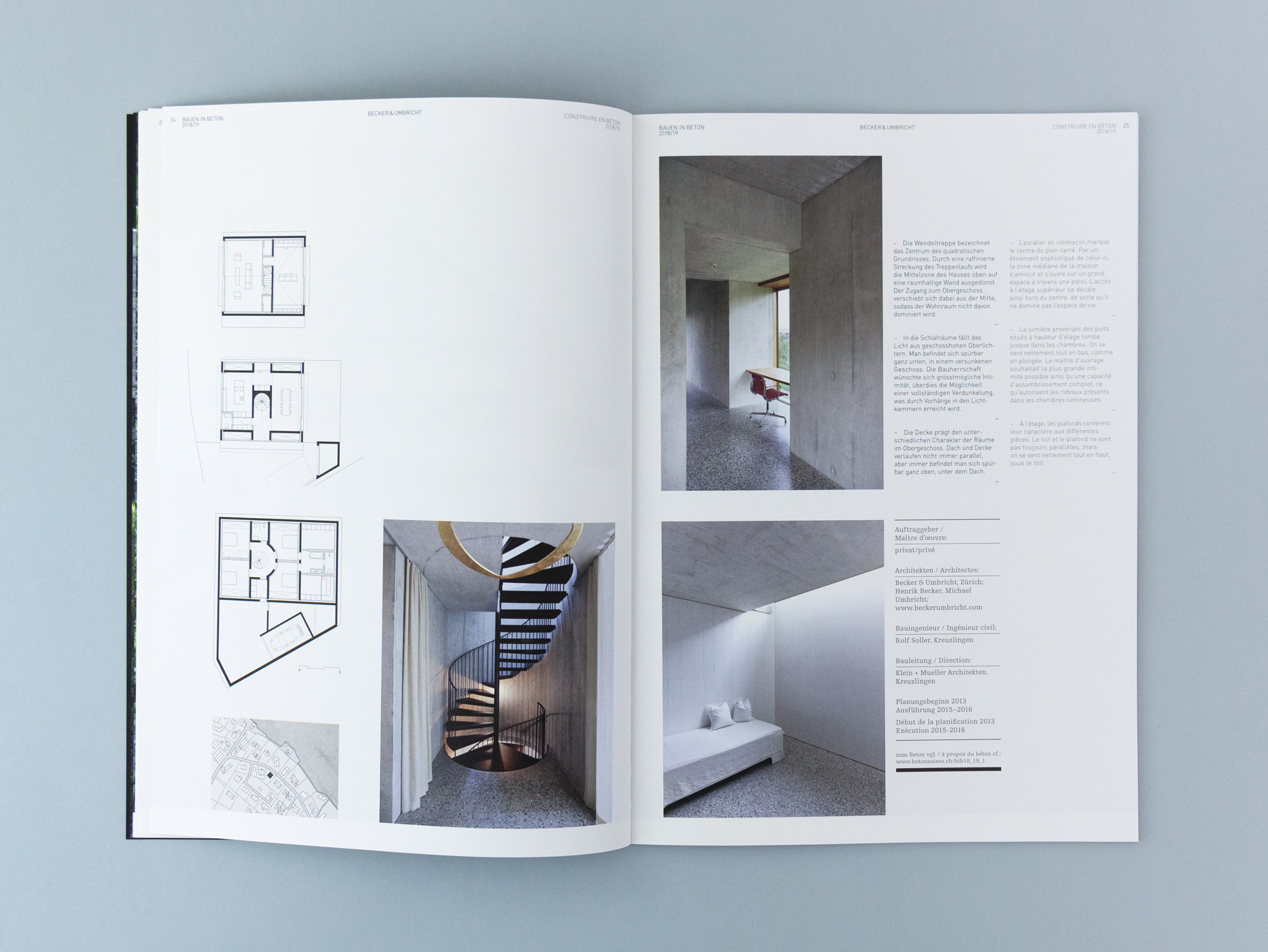 Bossard Wettstein Project - Betonsuisse - Print-Publikation