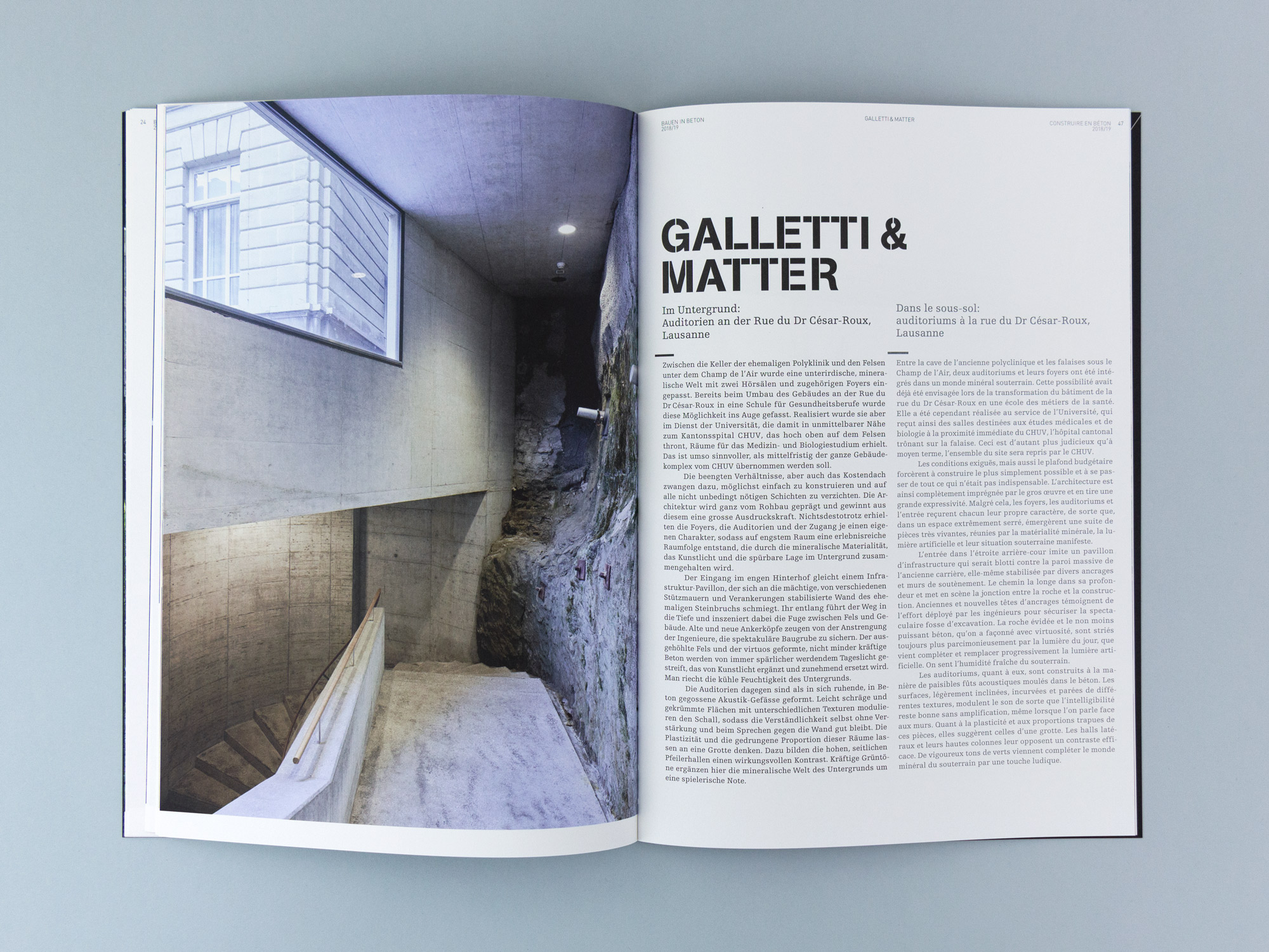 Bossard Wettstein Project - Betonsuisse - Print-Publikation