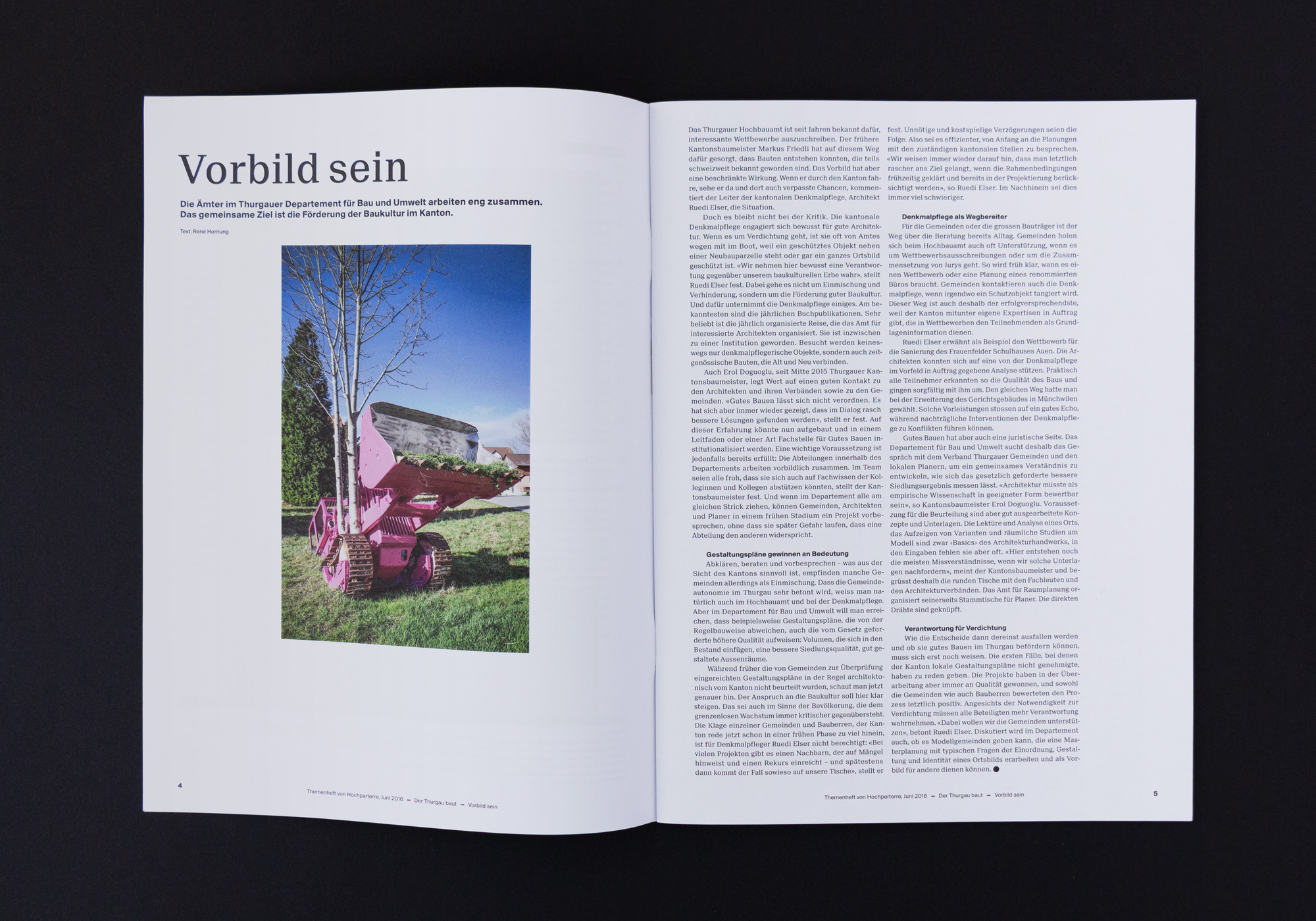 Bossard Wettstein Project - Hochparterre - Publikationen 2016