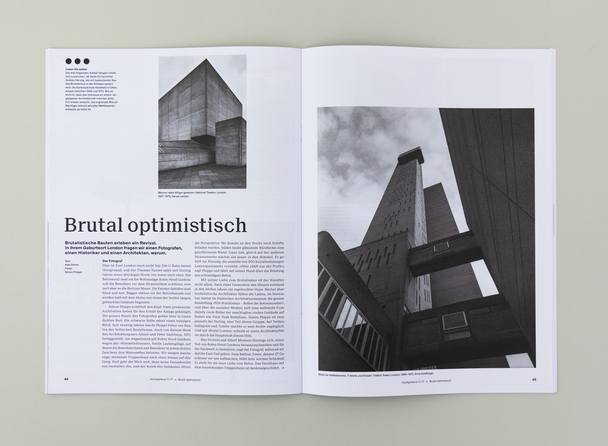 Bossard Wettstein Project - Hochparterre - Publikationen