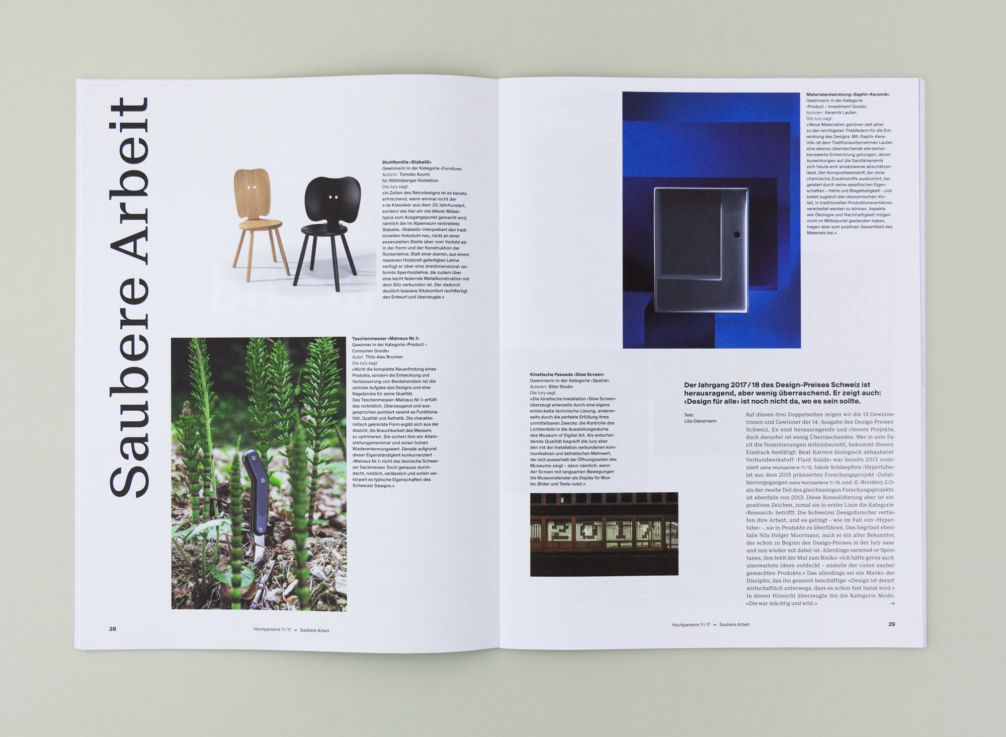 Bossard Wettstein Project - Hochparterre - Publikationen