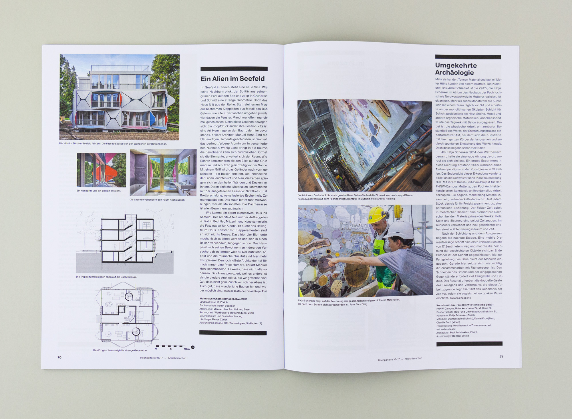 Bossard Wettstein Project - Hochparterre - Publikationen