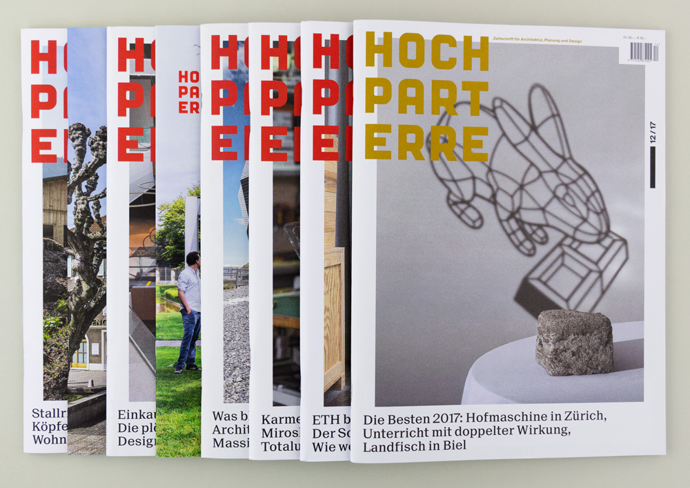 Bossard Wettstein Project - Hochparterre - Publikationen 2017