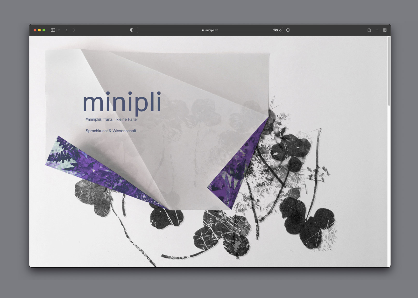 Bossard Wettstein Project - Minipli - Website