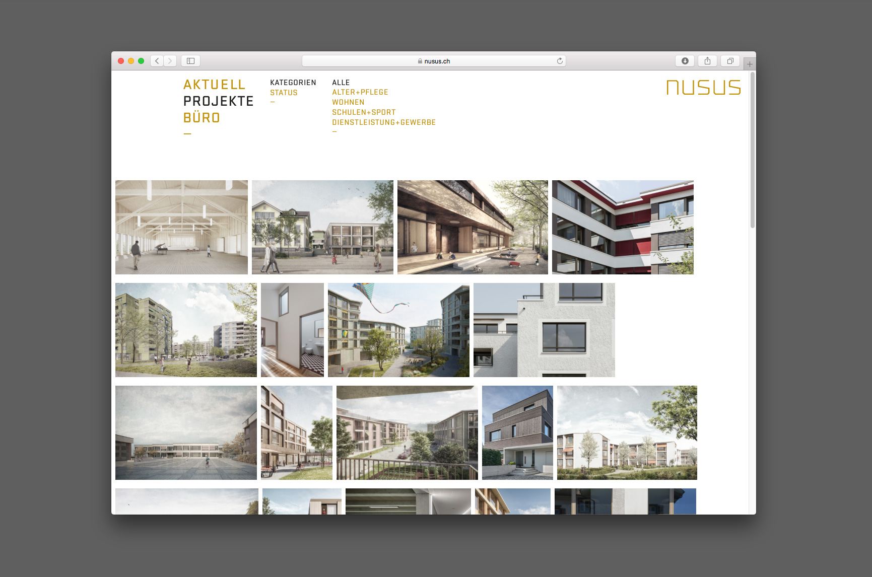 Bossard Wettstein Project - Nusus Architekten - Website