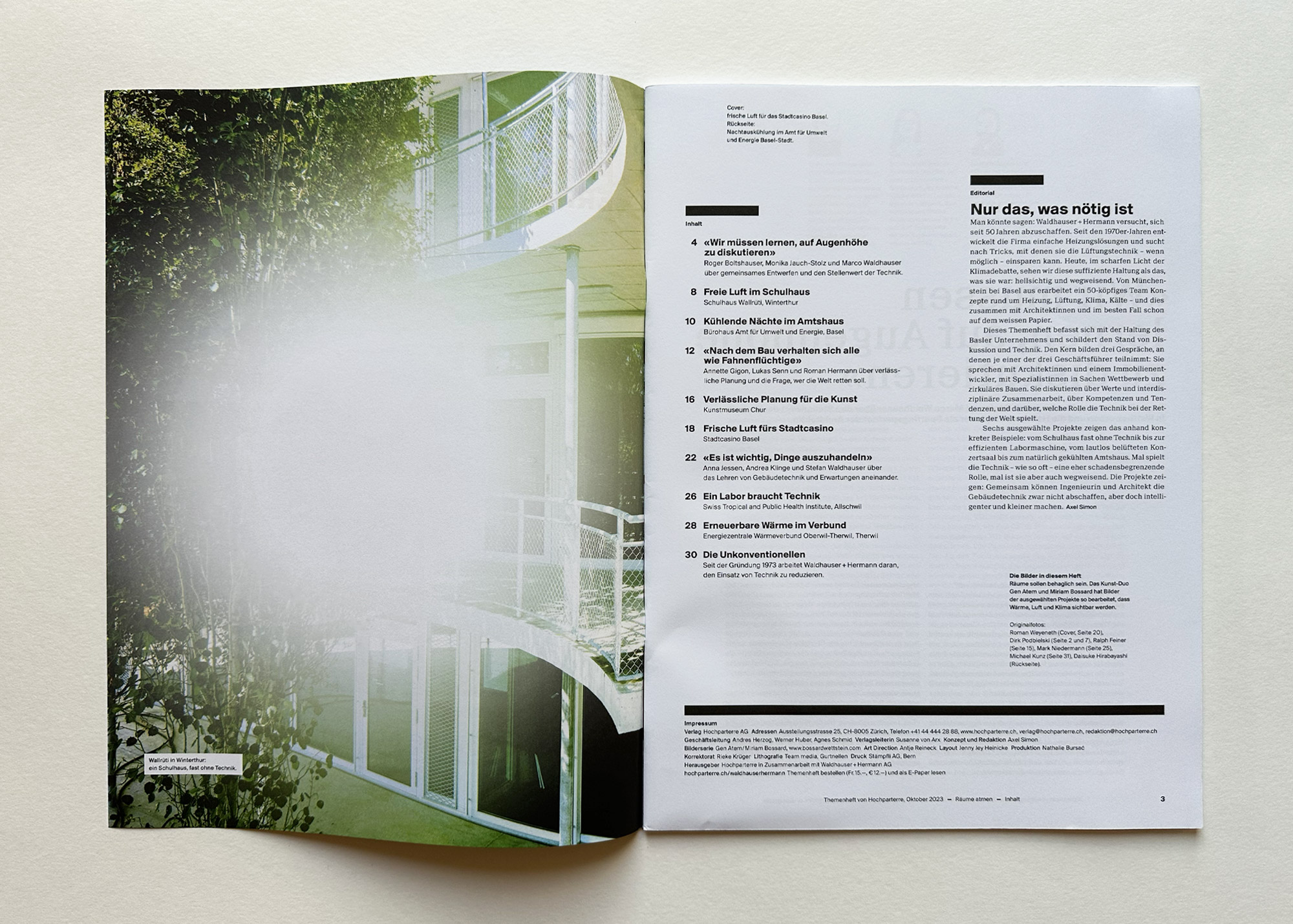 Bossard Wettstein Project - Hochparterre - Publikation
