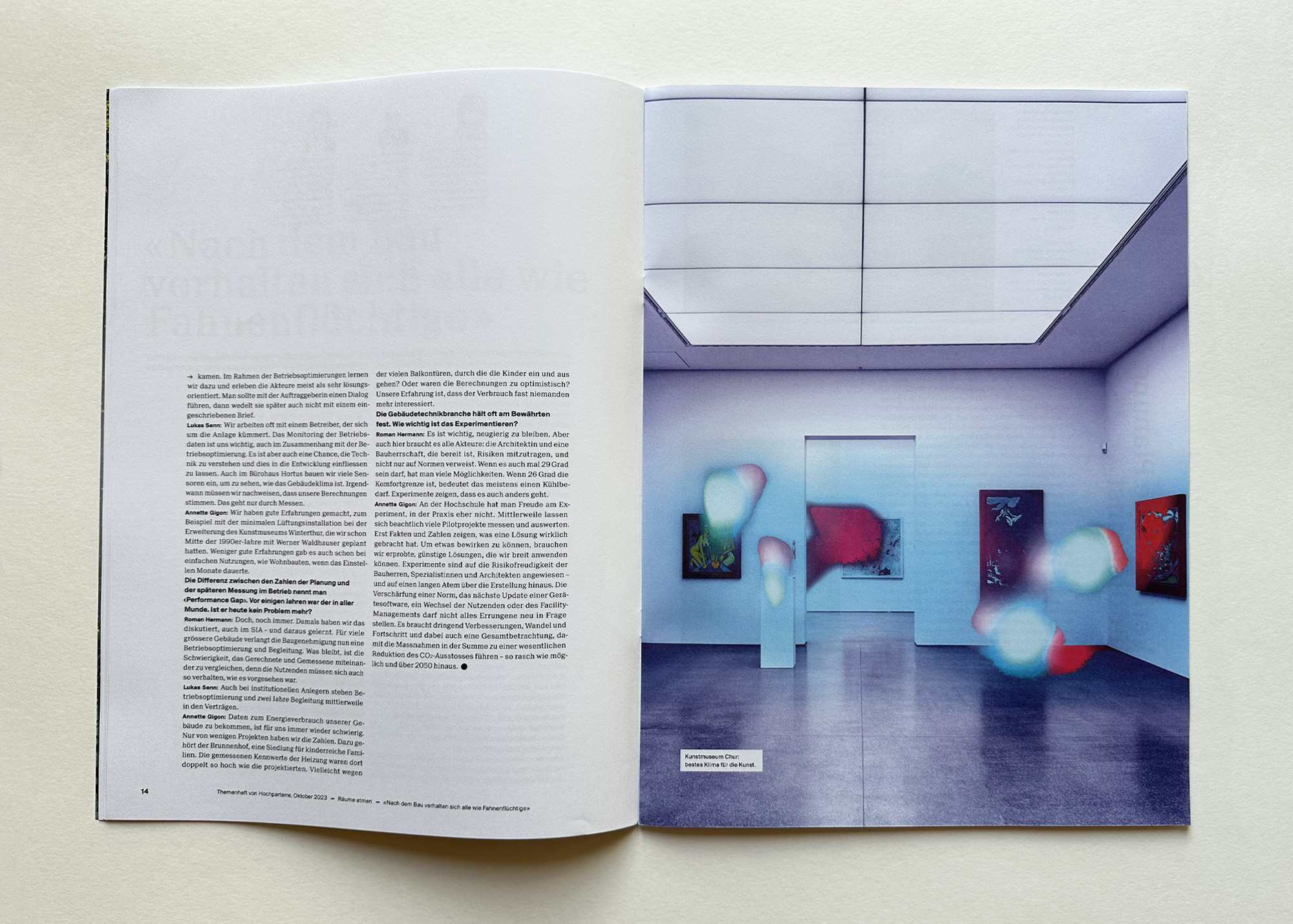 Bossard Wettstein Project - Hochparterre - Publikation