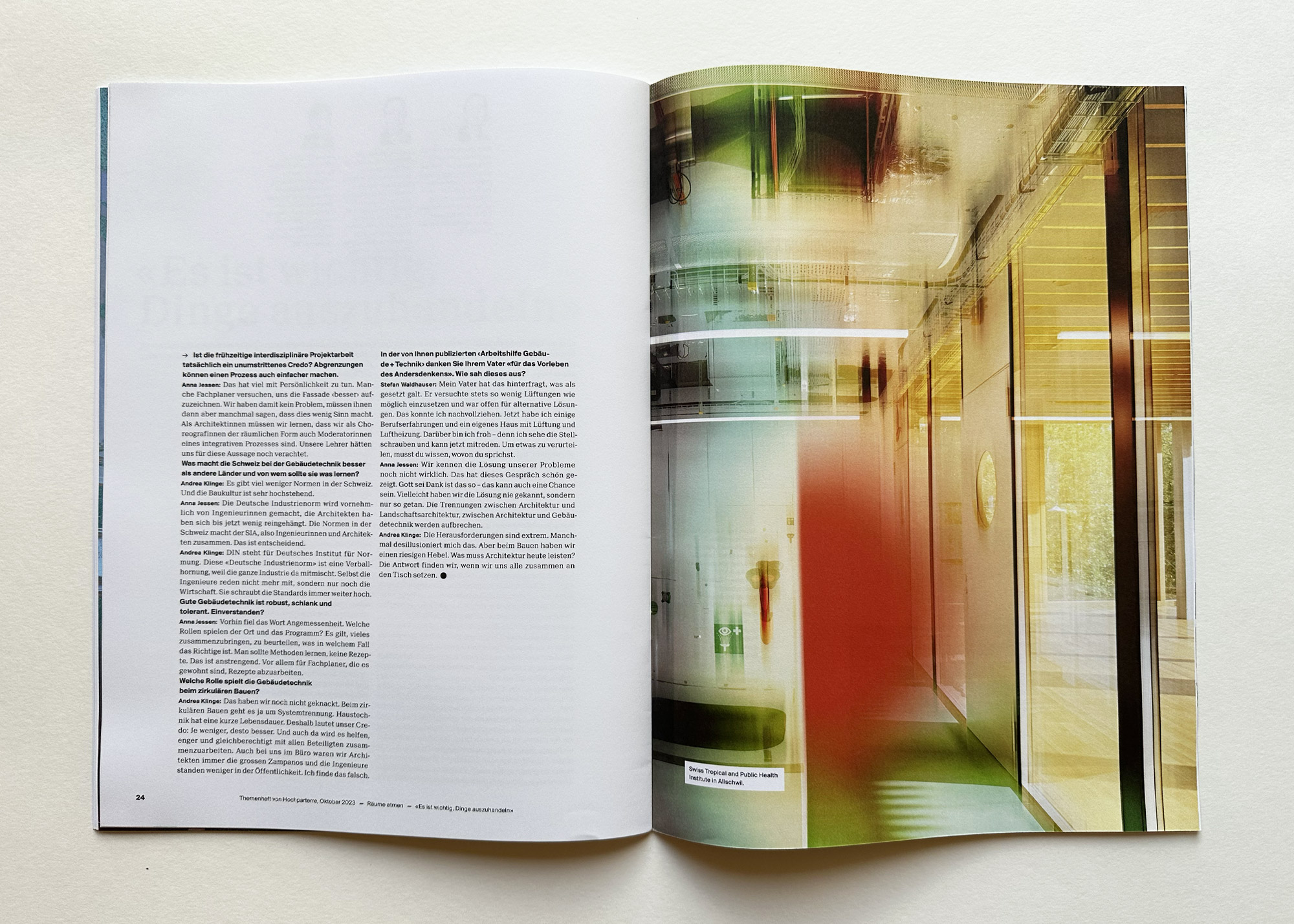 Bossard Wettstein Project - Hochparterre - Publikation